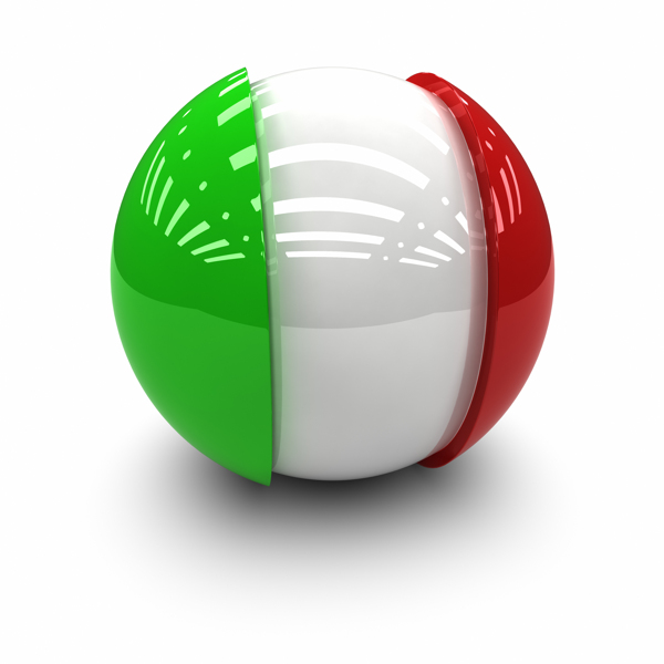 意大利国旗球体图片