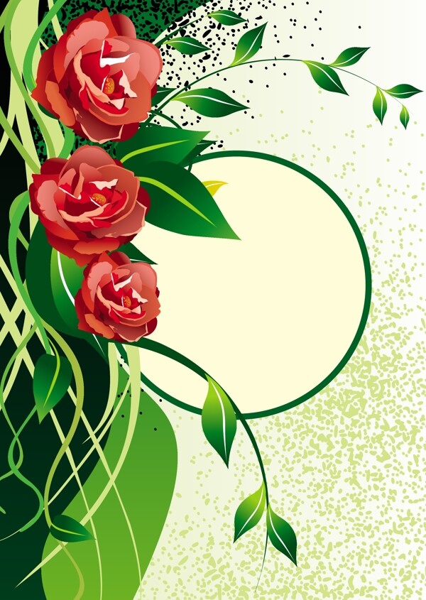 歐美花紋3073矢量EPS