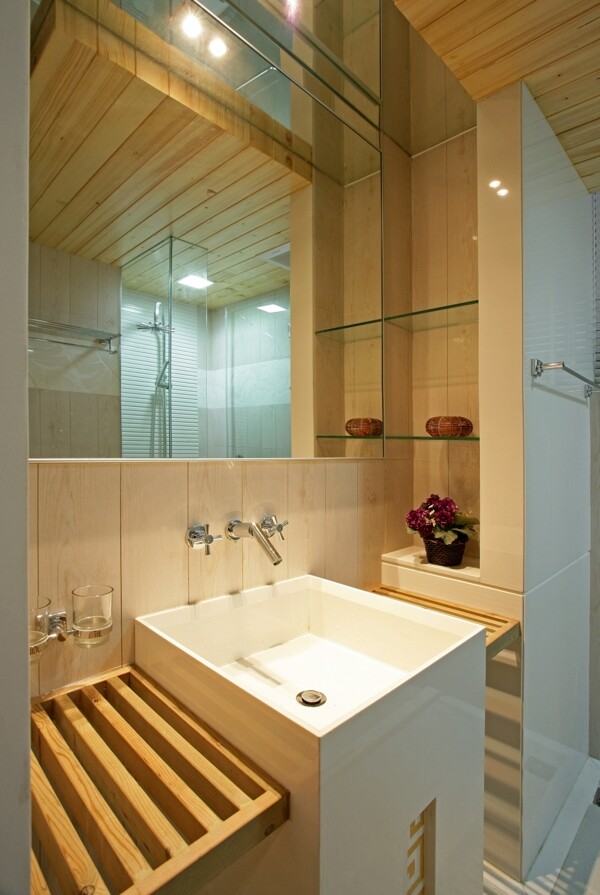 精致风室内设计浴室效果图JPG源文件