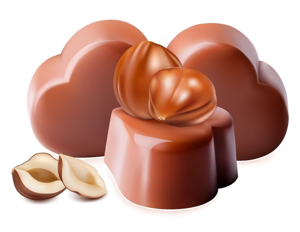巧克力糖果矢量素材图片