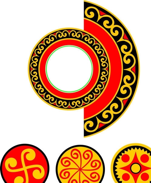 彝族圓形圖片