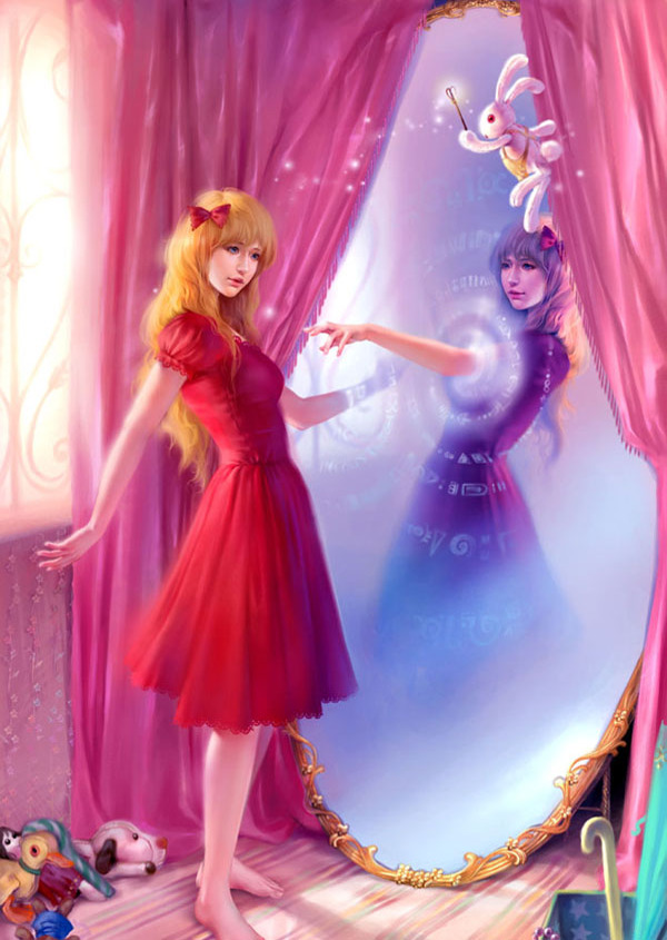位圖插畫CG插畫人物少女免費(fèi)素材
