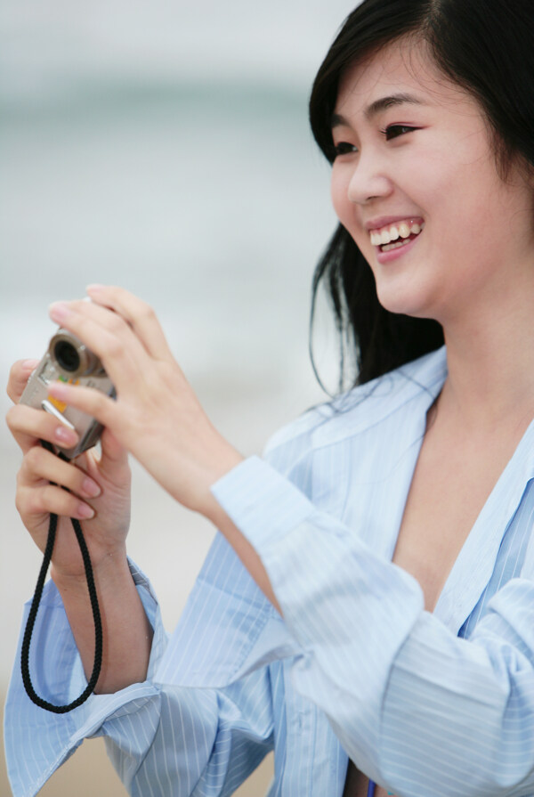 拍照的性感美女圖片