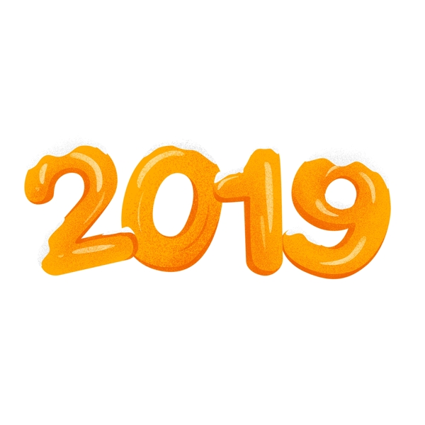 卡通2019藝術字設計