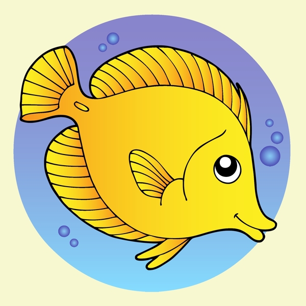 印花矢量圖卡通動(dòng)物魚色彩免費(fèi)素材