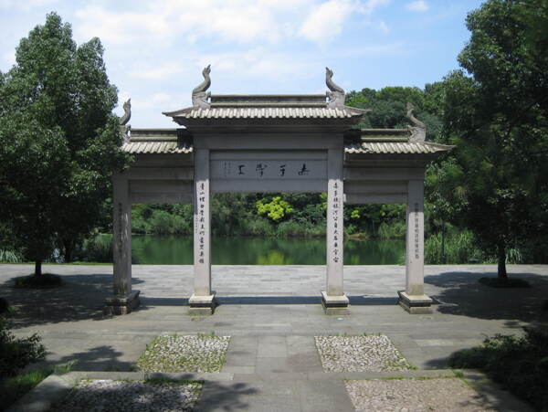 西湖烏龜潭一景圖片