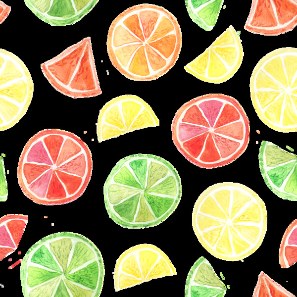 可爱缤纷水果透明素材