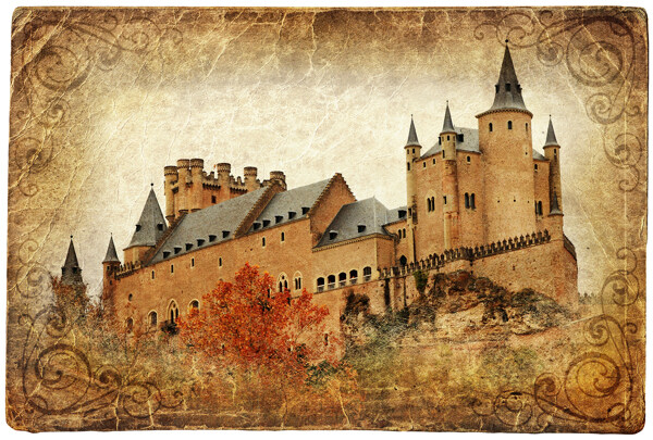 复古欧洲城堡图片