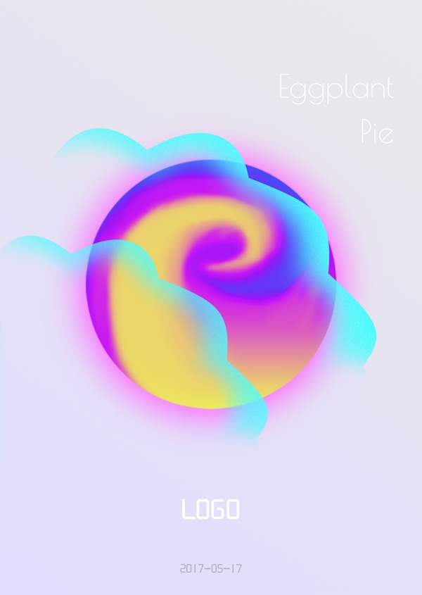 時(shí)尚漸變色海報(bào)