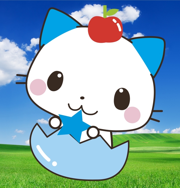 草地小貓
