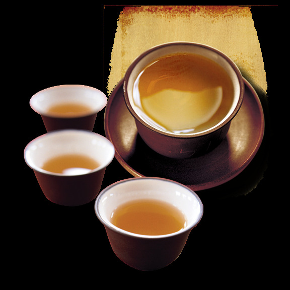 清雅深褐色茶杯产品实物