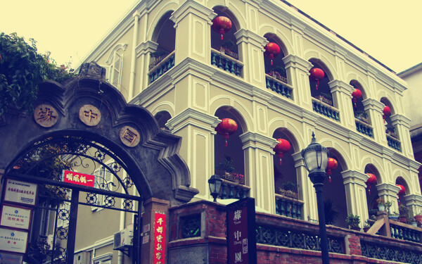 冷色調(diào)的鼓浪嶼建筑
