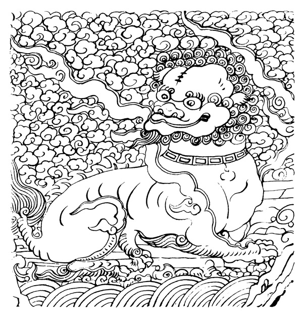 清代動物圖案中國傳統(tǒng)圖案0069