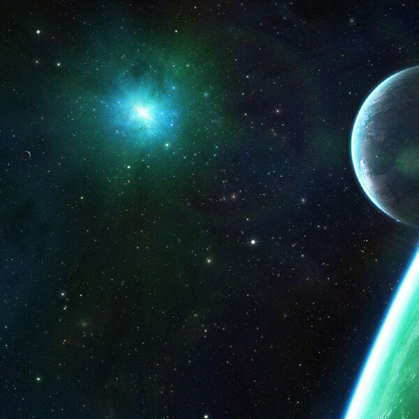 夢幻星球星空背景圖片