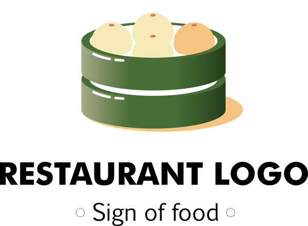 餐饮美食中式面点包子店logo