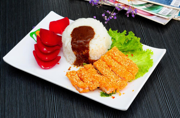 鸡排饭