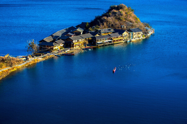 四川瀘沽湖風(fēng)景