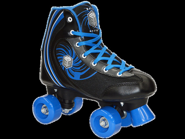 蓝黑颜色溜冰鞋免抠png透明素材