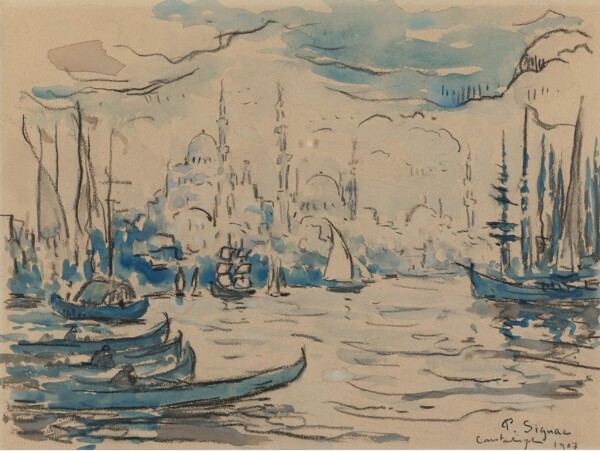 PaulSignacConstantinople1907畫(huà)家風(fēng)景畫(huà)靜物油畫(huà)建筑油畫(huà)裝飾畫(huà)