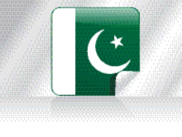 背景与孤立的巴基斯坦国旗