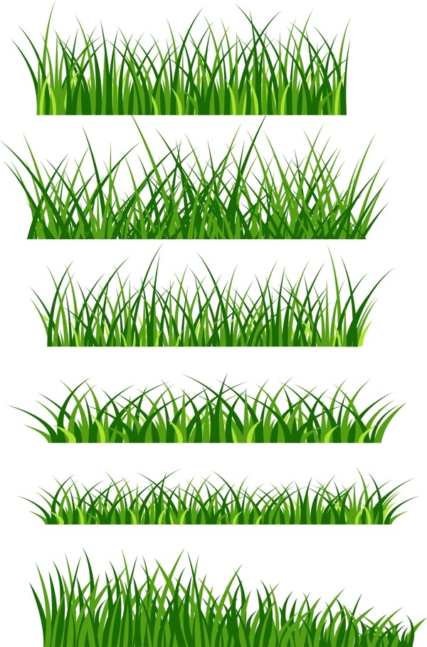 绿色的草坪矢量元素可商用