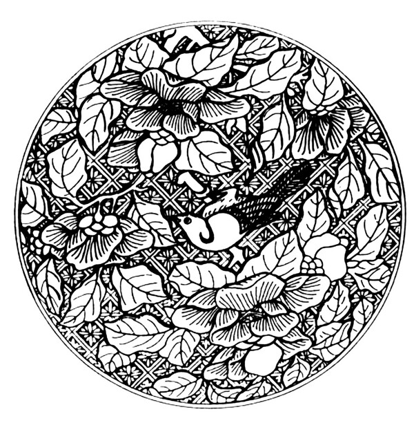 花鳥圖案?jìng)鹘y(tǒng)裝飾0129