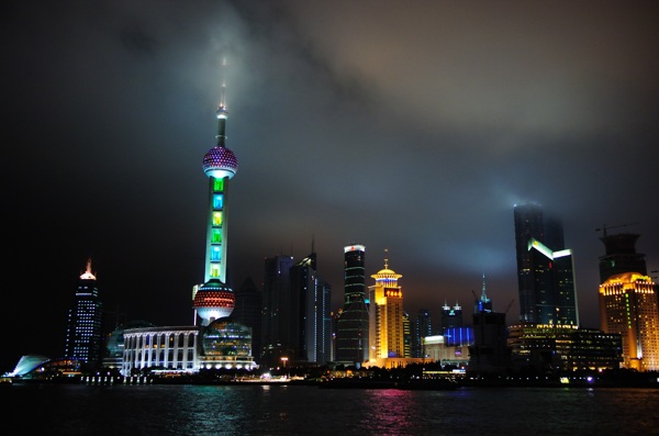 上海浦东的夜景