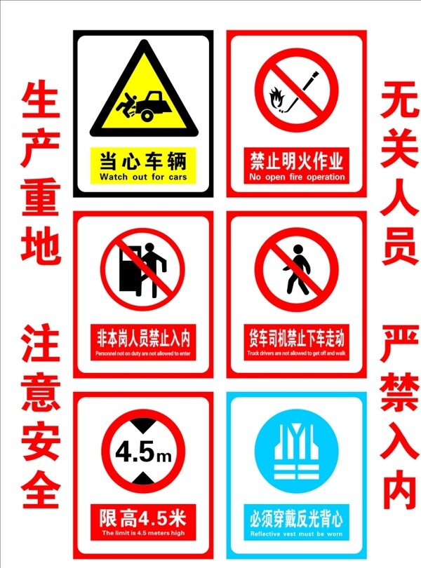 安全指示牌