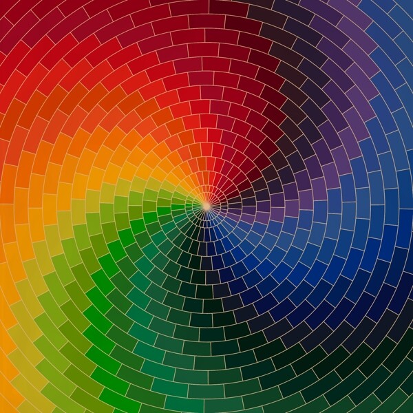 彩虹色的光谱图片