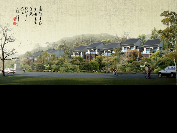 古建效果圖圖片