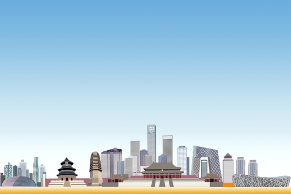 北京建筑背景