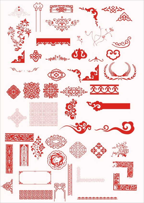 中國(guó)傳統(tǒng)古典花紋