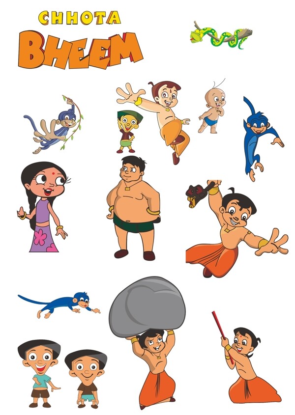 BHEEM印度小子卡通人物