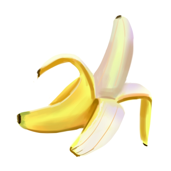 手绘卡通水果系列香蕉