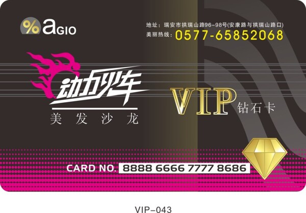 美發(fā)沙龍VIP卡