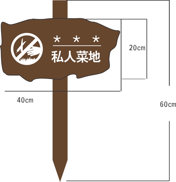 菜地命名牌圖片