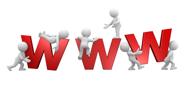 3D小人和字母W圖片素材