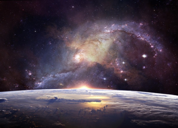 大气宇宙星空银河系4k图片素材