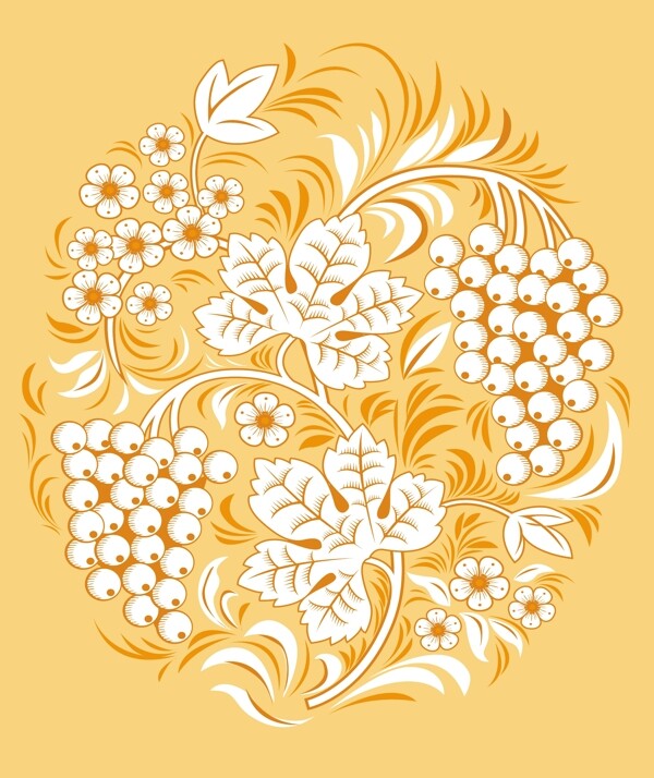 歐美花紋1660矢量EPS
