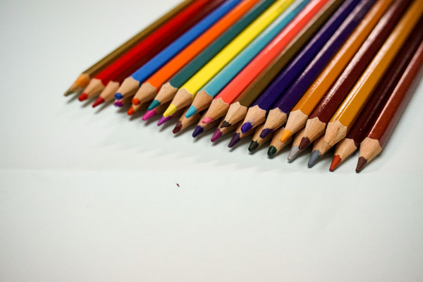 彩色铅笔创意摆拍