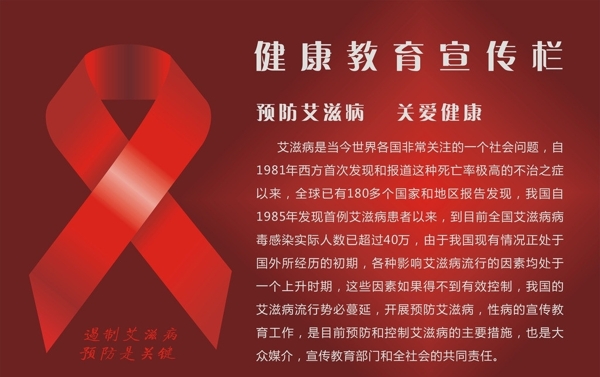 艾滋病教育宣傳圖片