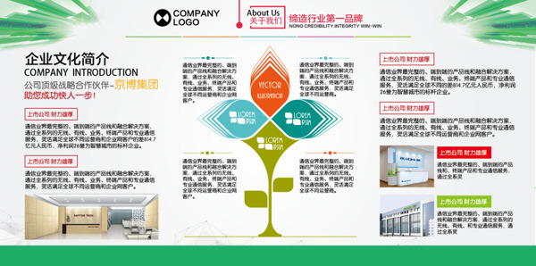 簡約企業(yè)文化海報
