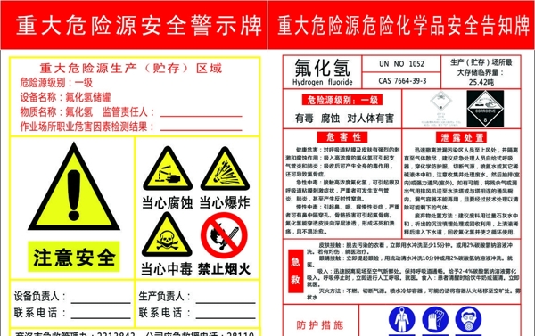 安全警示牌图片