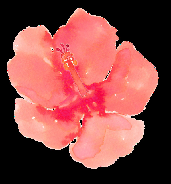 簡約鮮花卡通透明素材