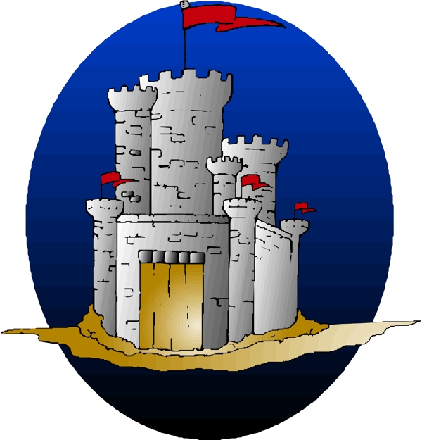 矢量城堡建筑图片