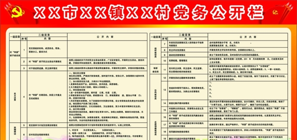 黨務(wù)公開欄1