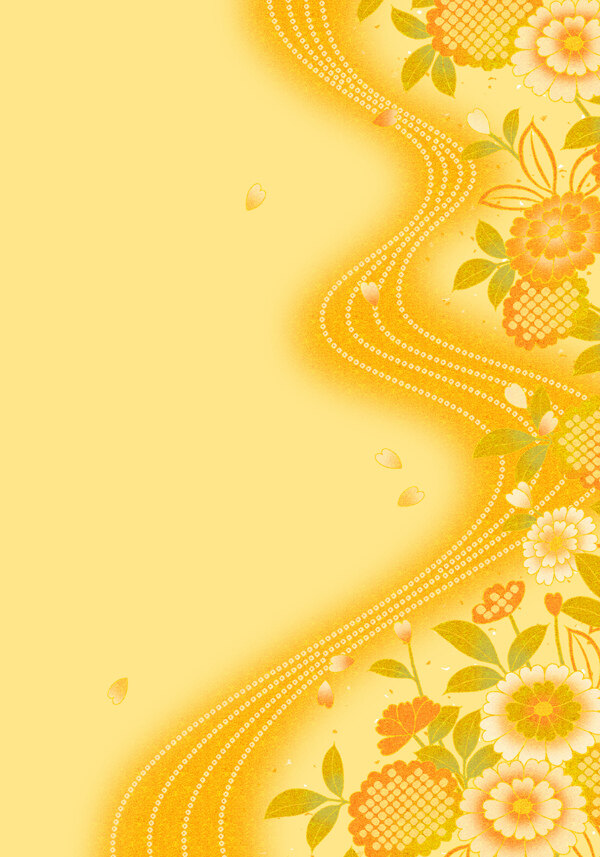 黄色系花朵底图