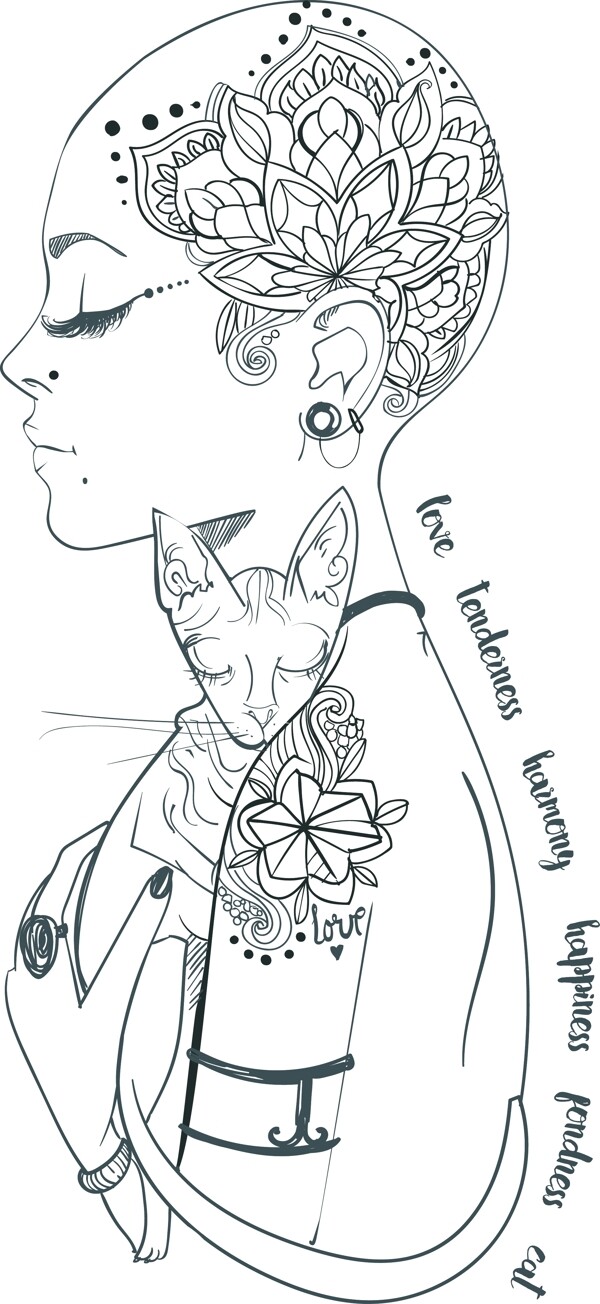 藝術人物插畫
