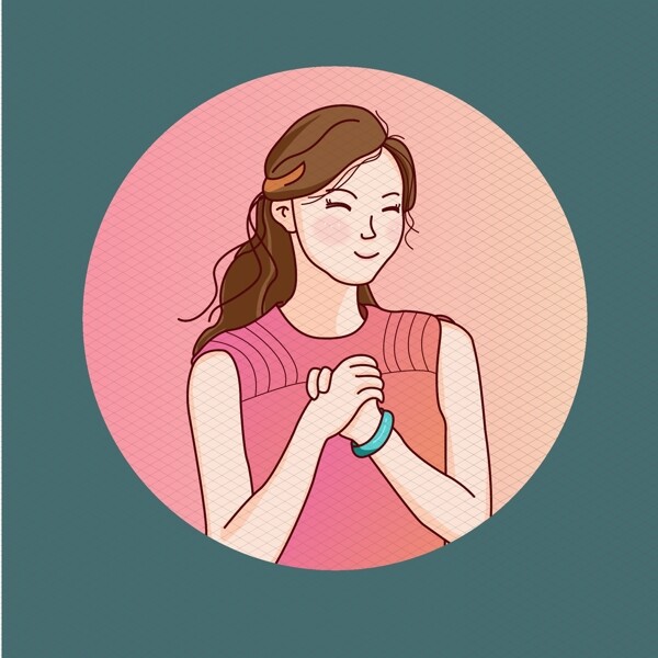 原创手绘母亲节装饰素材
