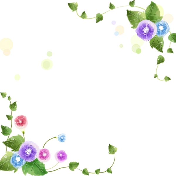 手繪花朵背景